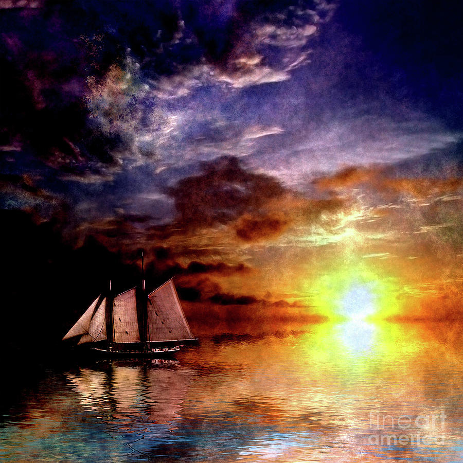 Sunset Cruise Digital Art by Bruce Rolff