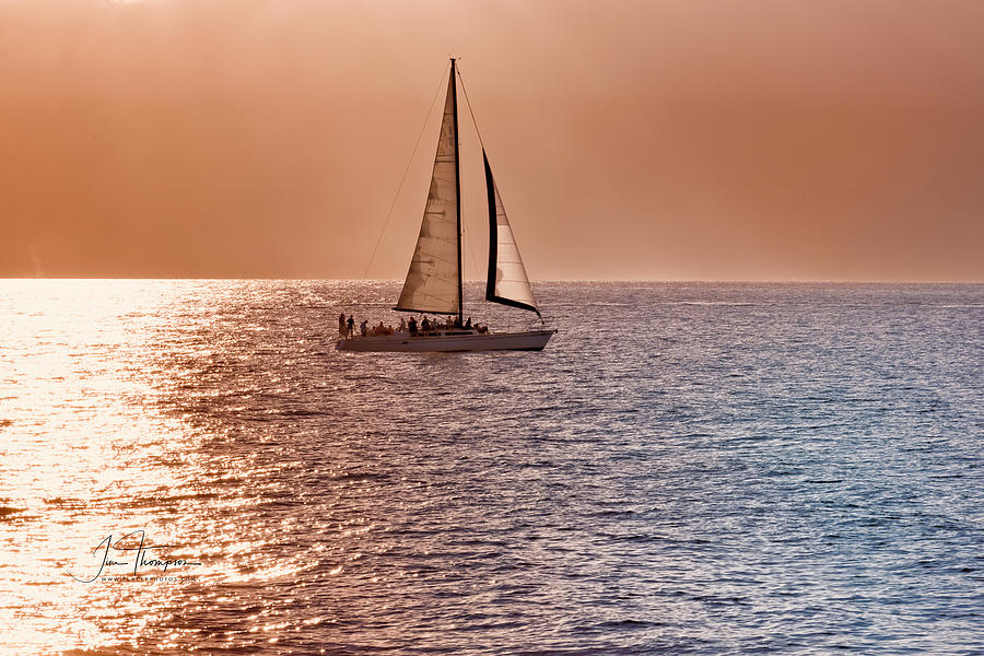 Boat Photograph - Sunset Cruise by Jim Thompson