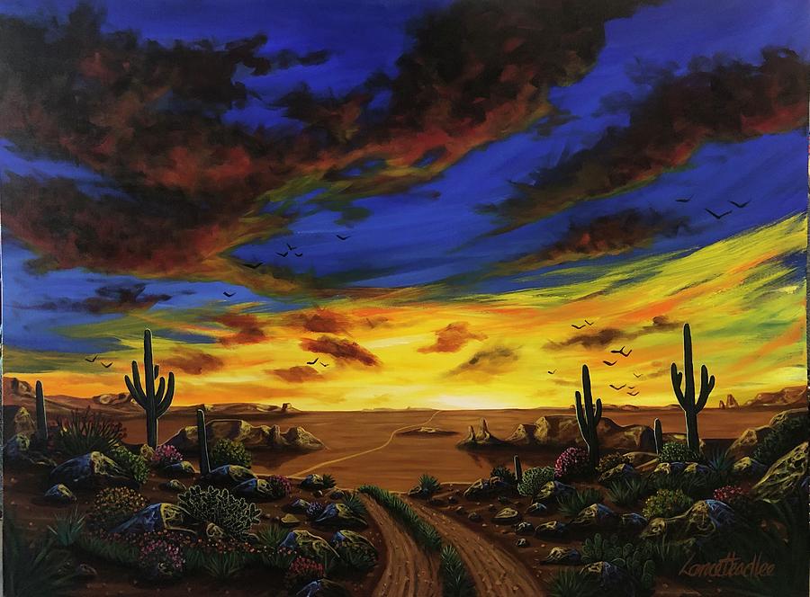 Sunset D Painting by Lance Headlee