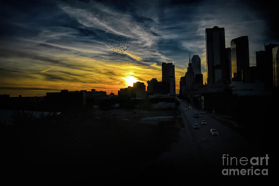 Sunset Dallas Texas I45 Photograph by Diana Mary Sharpton