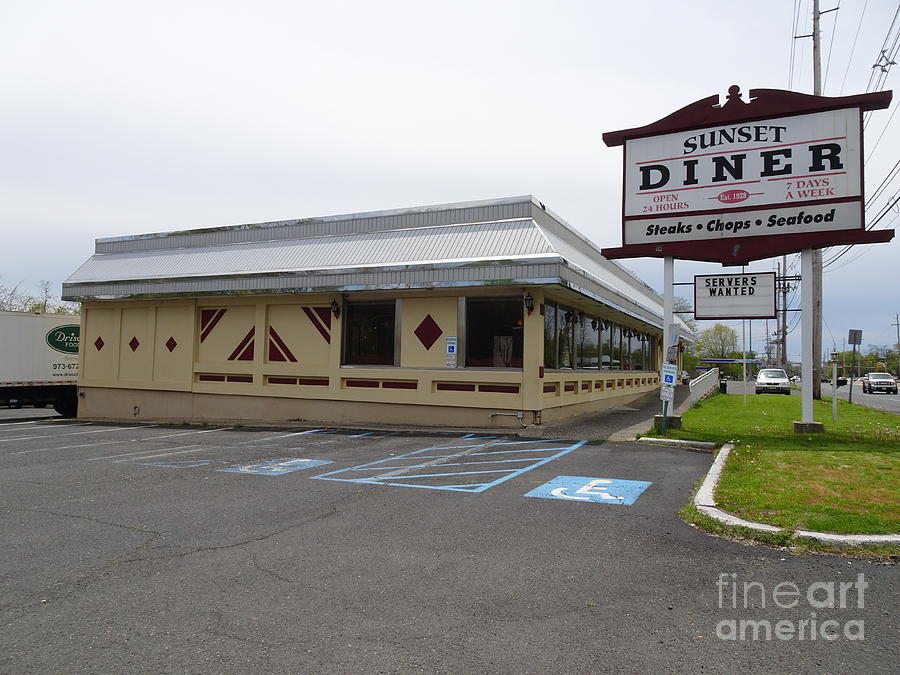 Sunset Diner Rt 22 E Green Brook NJ Photograph by GJ Glorijean Fine