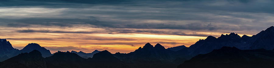 Sunset Dolomites Photograph by Framing Places