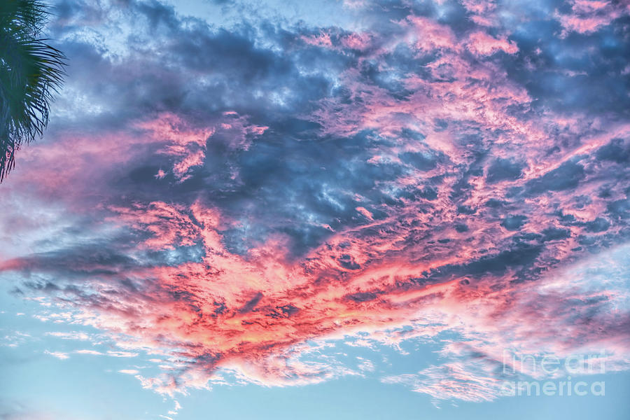Sunset Dramatic Clouds Over Stuart Florida Photograph by Olga Hamilton