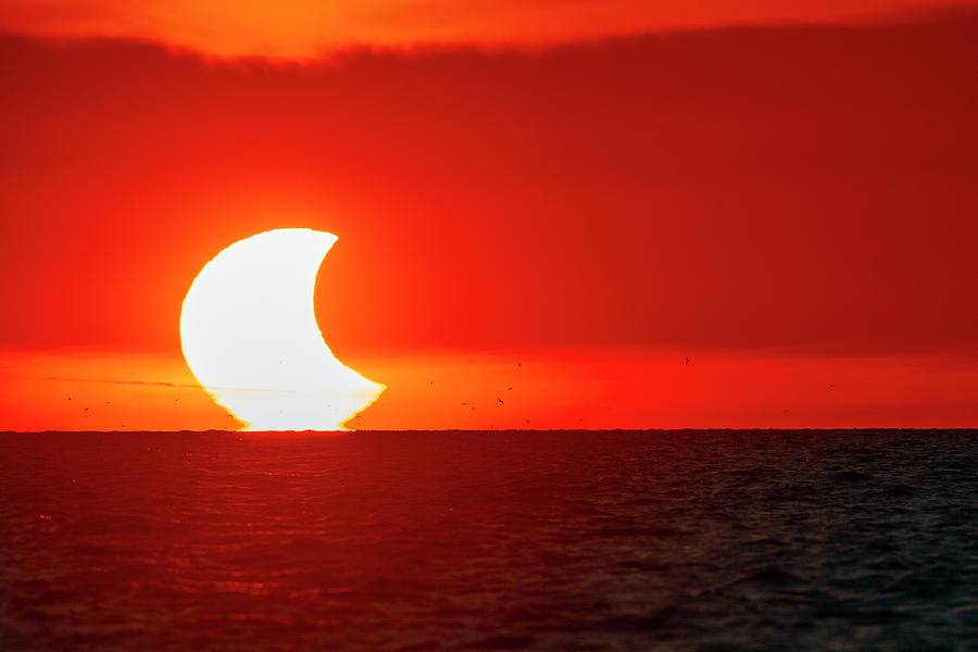 Sunset Eclipse Photograph by Timothy McIntyre