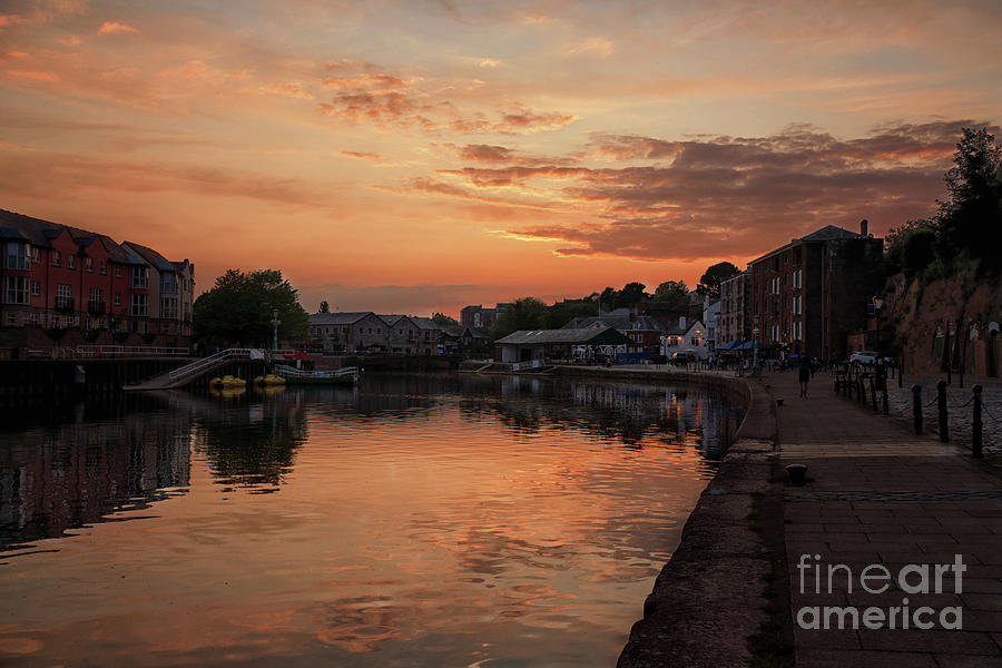 Sunset Exeter Quays Photograph by Lynn Bolt