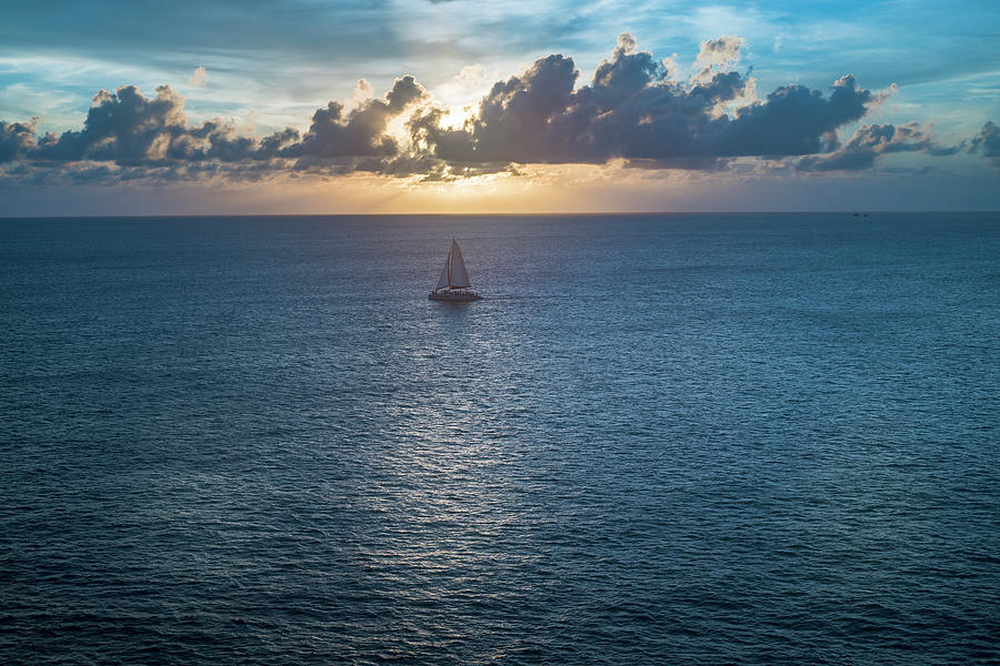 Sunset Finale Grand Cayman Photograph by Blair Damson