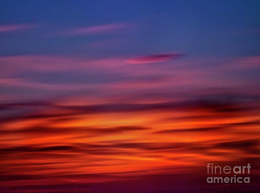 Sunset Fired Photograph by Tatiana Bogracheva