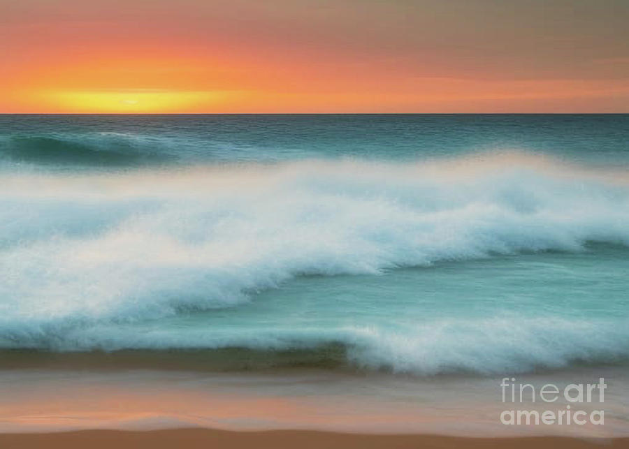 Sunset Digital Art - Sunset Flow by Kelley Freel-Ebner