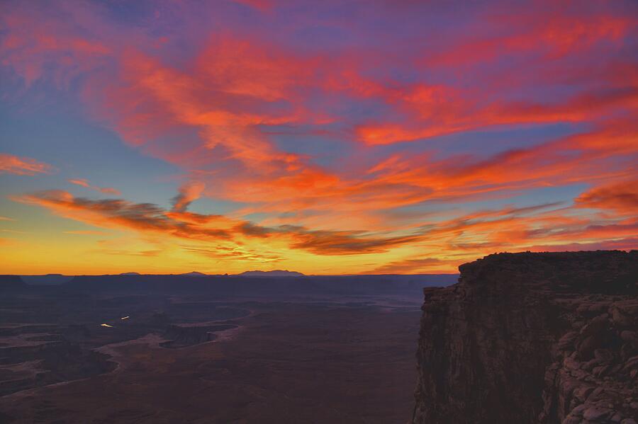 Sunset From Green River Overlook Photograph by Stephen Vecchiotti