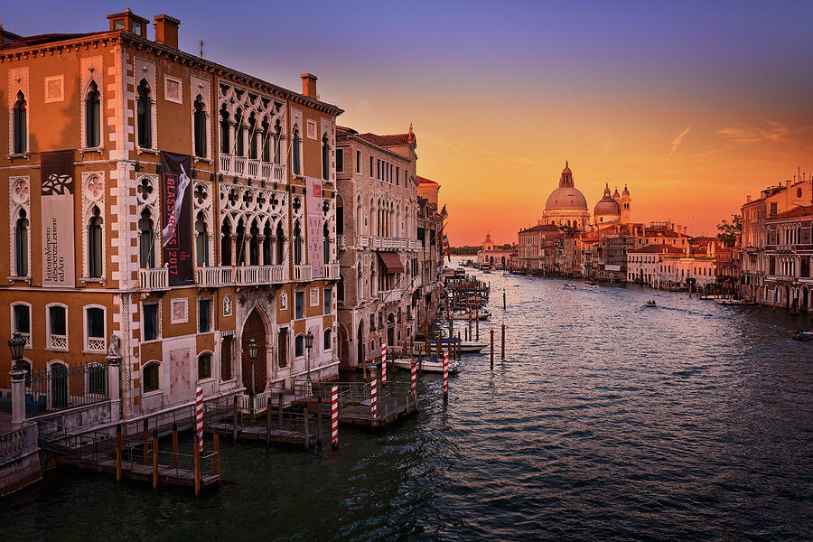 Sunset from Ponte Dell'Accademia Photograph by Eduardo Accorinti - Fine ...