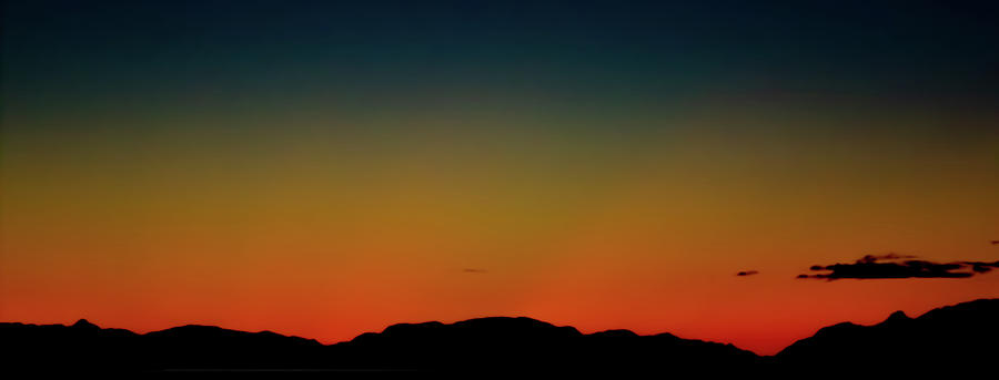 Sunset Glow Peril Straight Panorama Photograph by Nicholas McCabe