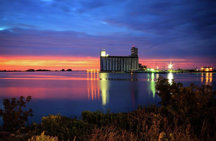 Sunset Grain Terminal Photograph by Eden Watt Sunset Grain Terminal Photograph by Eden Watt
