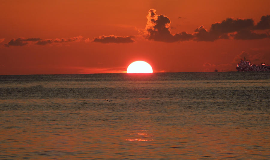 Sunset Grand Caymen Photograph by Caroline Stella