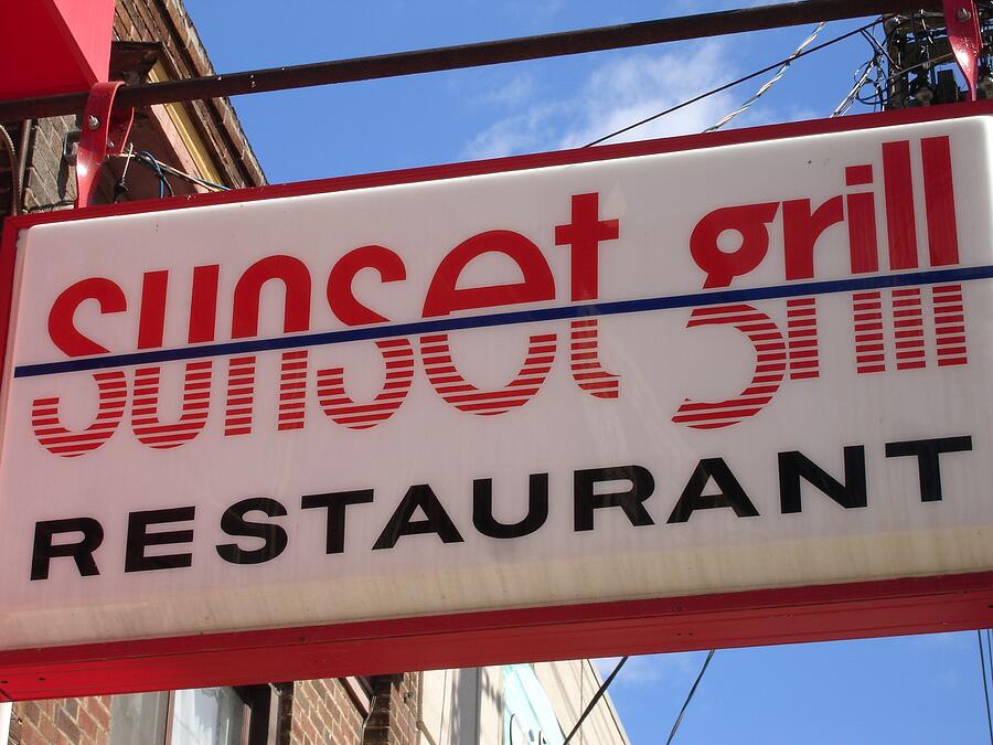 Sunset Grill Restaurant Under Blue Sky Photograph by Travel Essayist Sunset Grill Restaurant Under Blue Sky Photograph by Travel Essayist