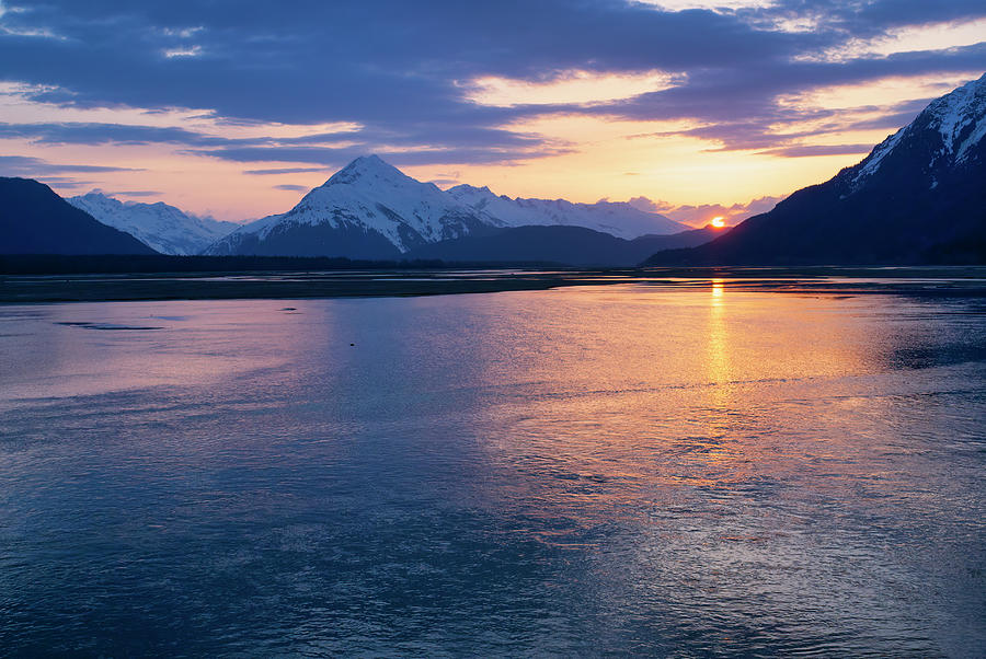Sunset, Haines Alaska Photograph