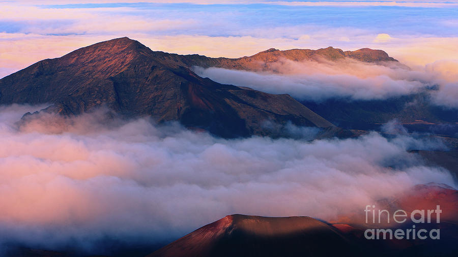 Sunset Haleakala National Park - Maui Photograph by Henk Meijer Photography