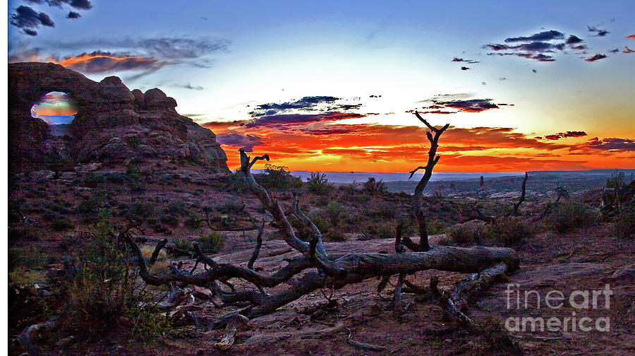 Sunset In Arches National Park Photograph by Robert Bales