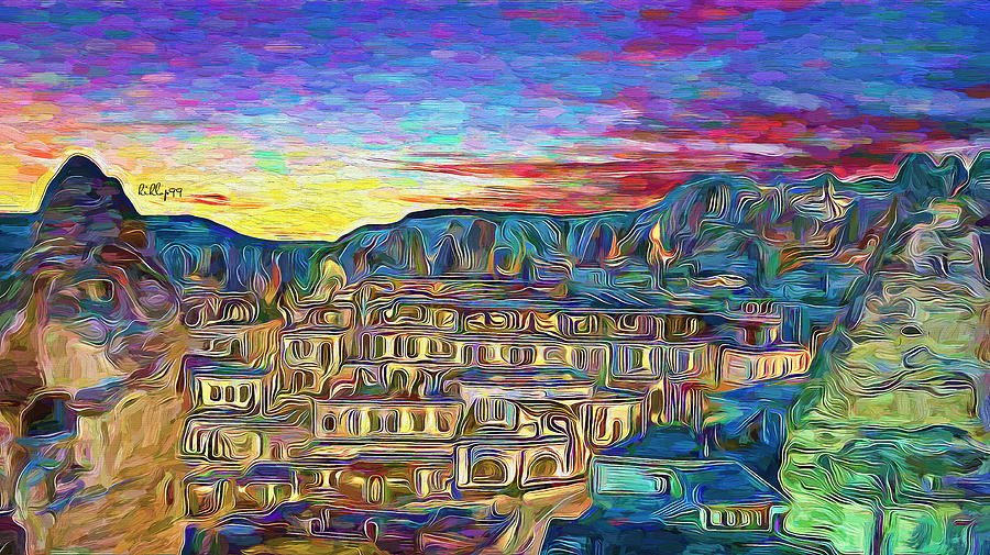 Sunset In Cappapadocia Turkey Painting