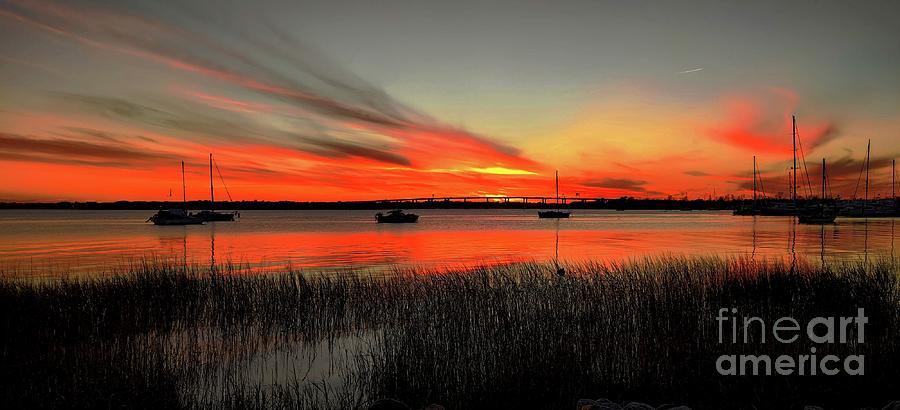 Sunset in Charleston, SC Photograph by Marcia Lee Jones