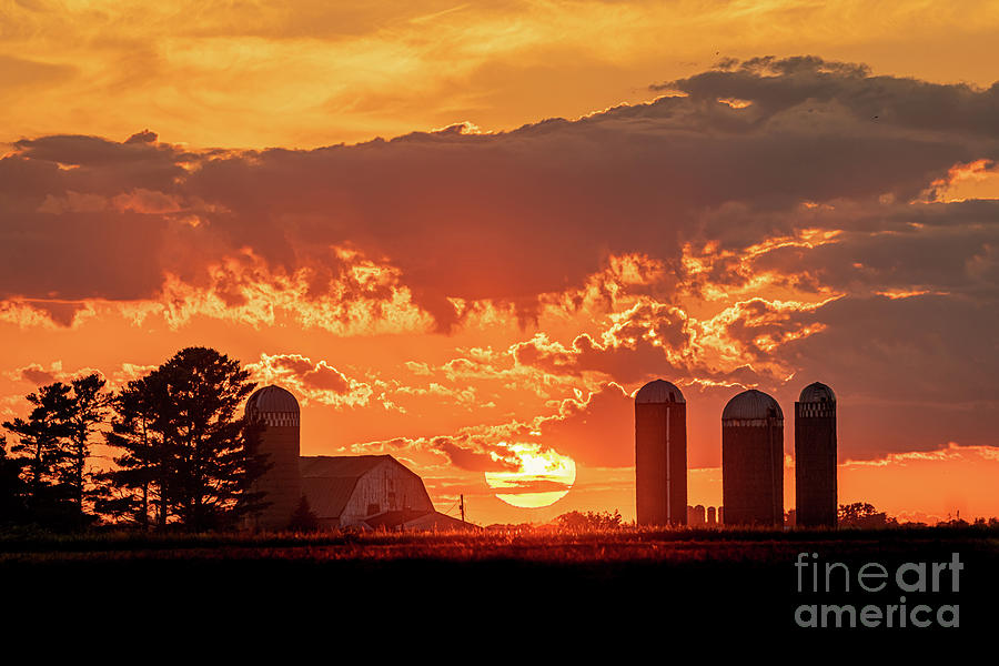 Sunset in Dairyland Photograph by Amfmgirl Photography