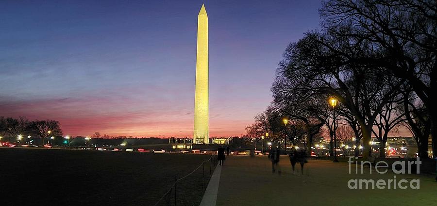 Sunset in D.C. Photograph by Elena Pratt