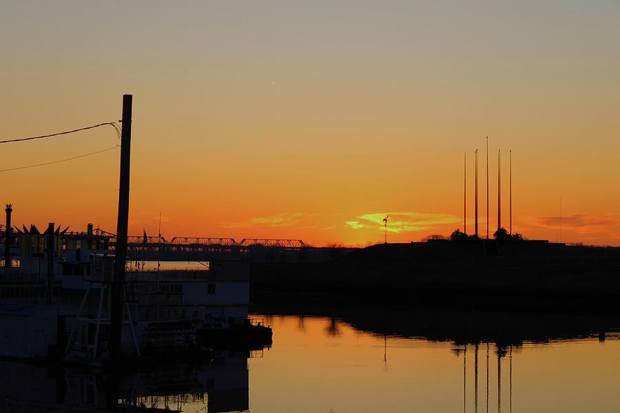 Sunset in downtown Memphis Photograph by Carson Bryant - Fine Art America