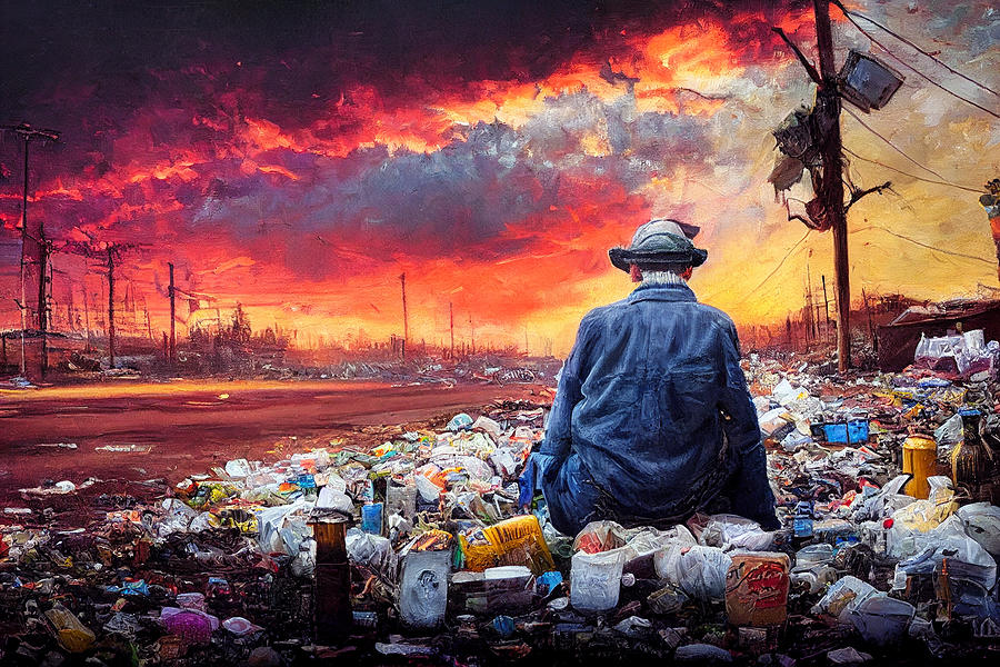 Sunset In Garbage Land 14 Digital Art by Craig Boehman