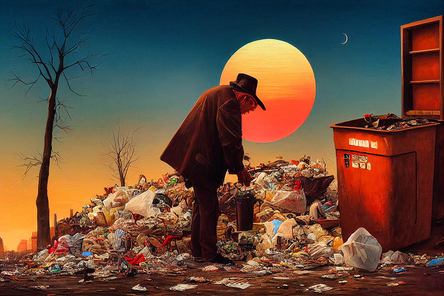 Sunset In Garbage Land 2 Digital Art by Craig Boehman