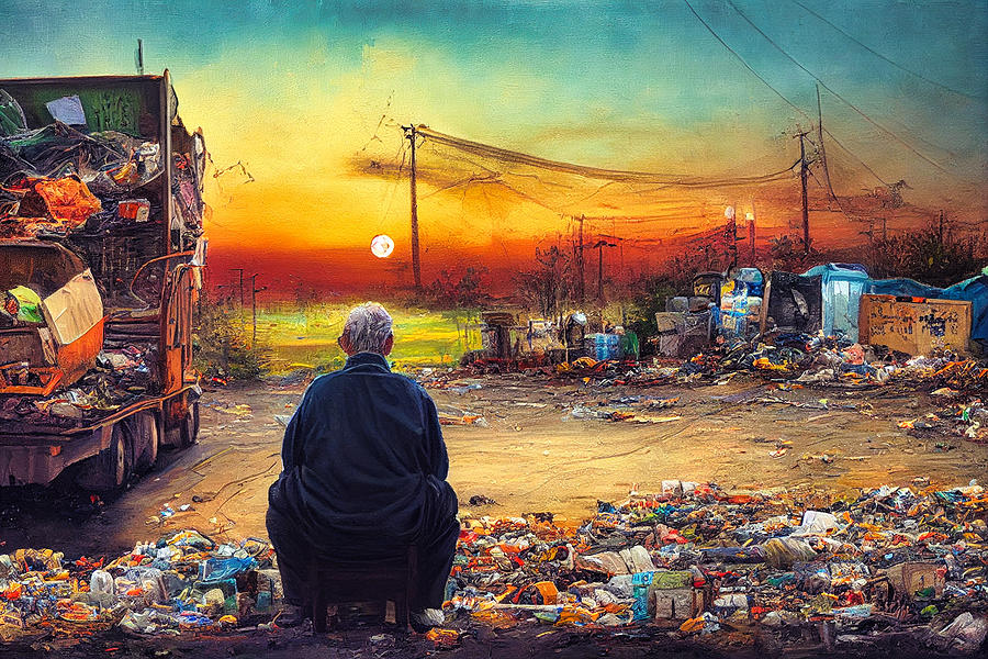 Sunset In Garbage Land 20 Digital Art by Craig Boehman