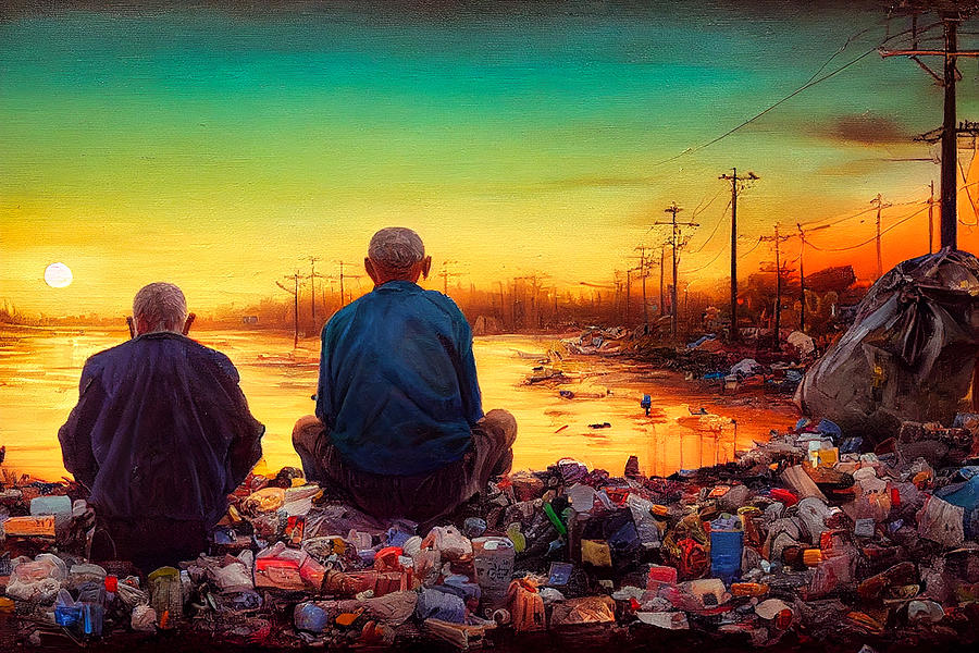 Sunset In Garbage Land 22 Digital Art by Craig Boehman