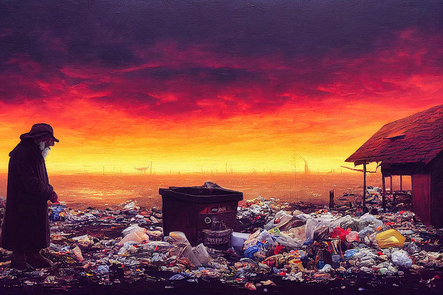 Sunset In Garbage Land 3 Digital Art by Craig Boehman