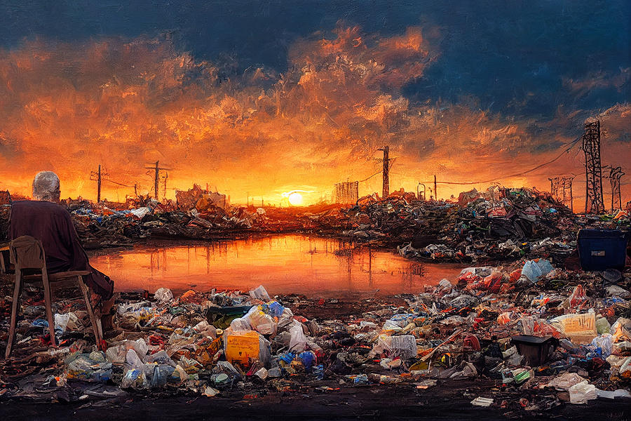Sunset In Garbage Land 30 Digital Art by Craig Boehman