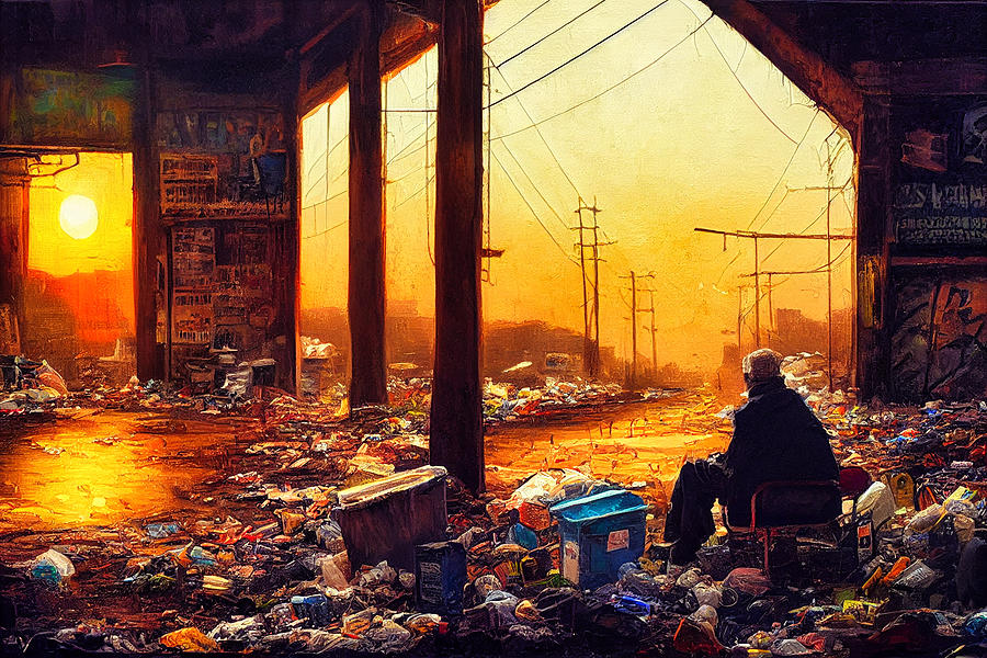 Sunset In Garbage Land 33 Digital Art by Craig Boehman