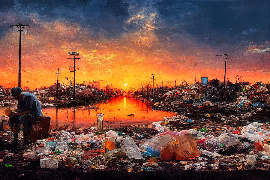 Sunset In Garbage Land 38 Digital Art by Craig Boehman