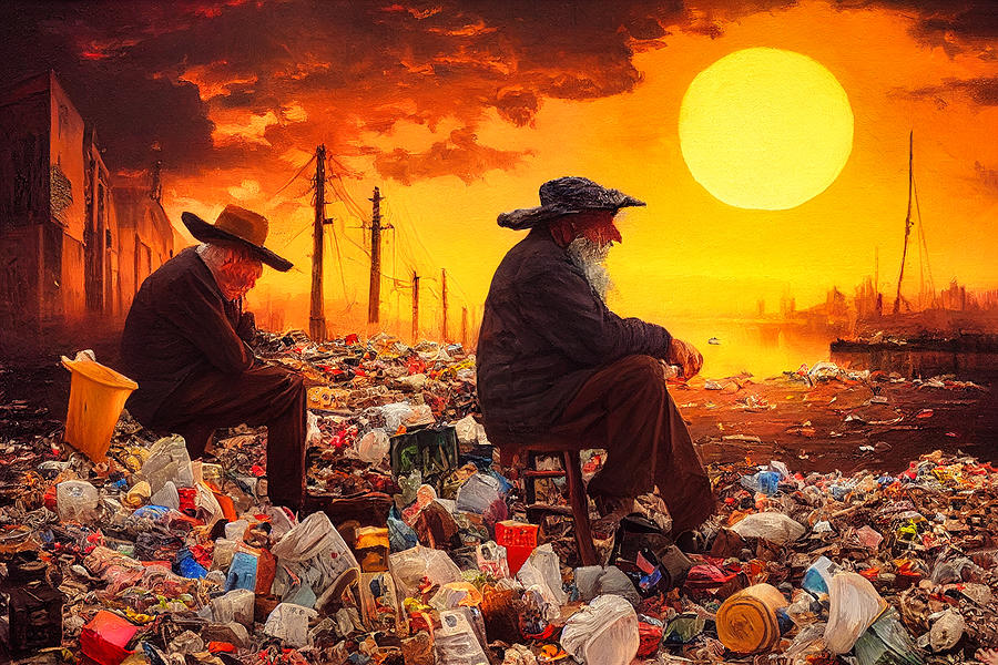 Sunset In Garbage Land 39 Digital Art by Craig Boehman
