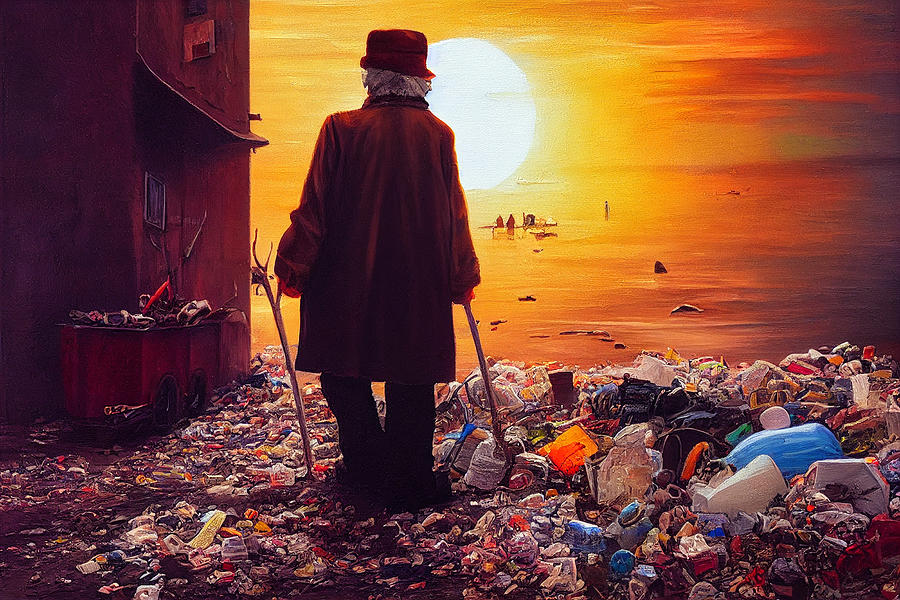 Sunset In Garbage Land 4 Digital Art by Craig Boehman