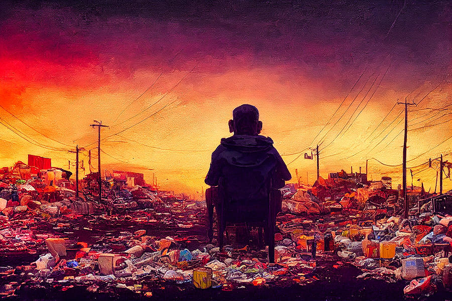 Sunset In Garbage Land 40 Digital Art by Craig Boehman