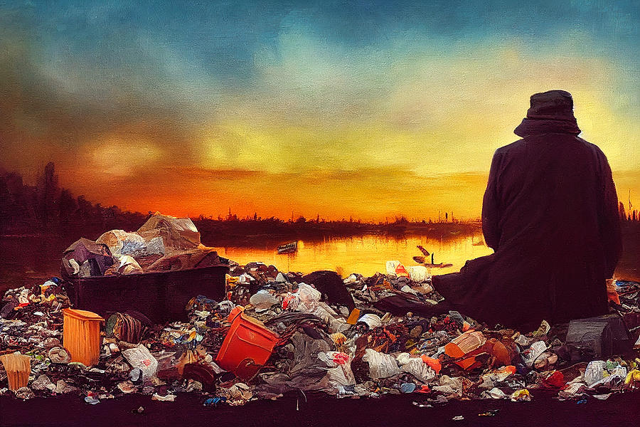 Sunset In Garbage Land 5 Digital Art by Craig Boehman
