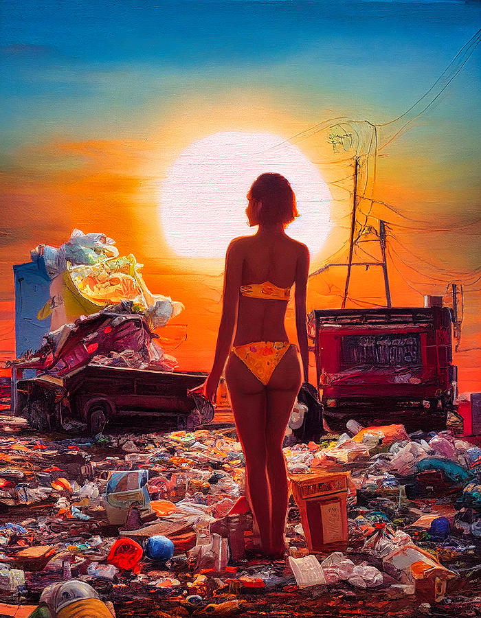 Sunset In Garbage Land 69 Digital Art by Craig Boehman