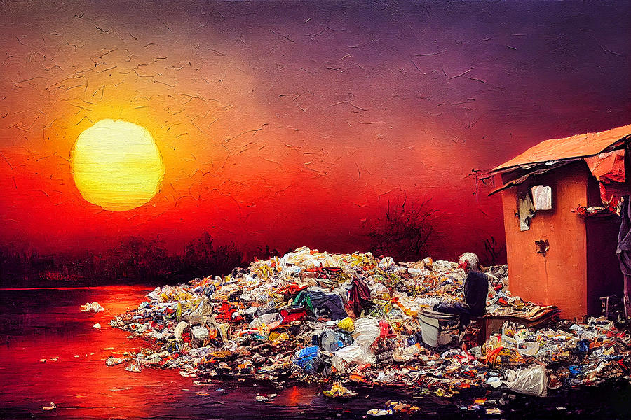 Sunset In Garbage Land 9 Digital Art by Craig Boehman