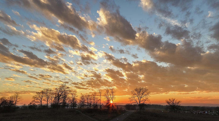 Sunset in Gettysburg  Photograph by Amelia Pearn