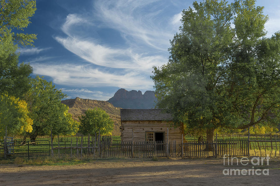 Sunset in Grafton Ghost Town I Photograph by Sandra Bronstein