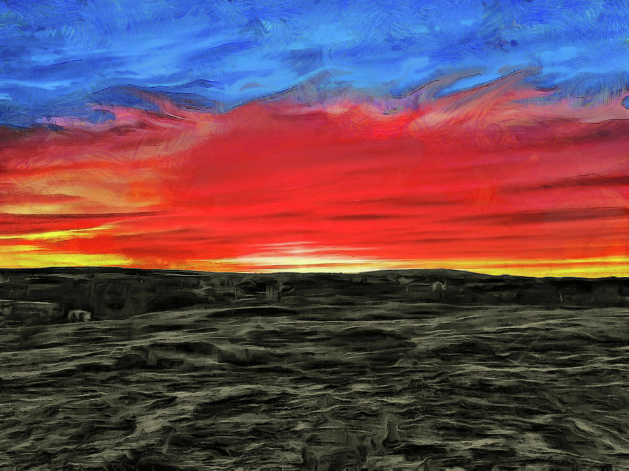Sunset In Kuujjuaq Digital Art