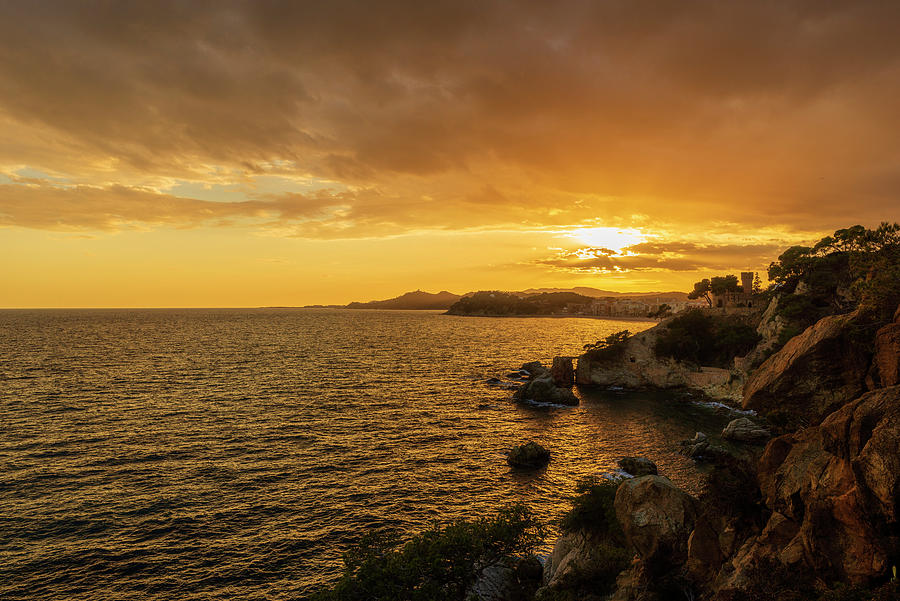 Lloret Photograph - Sunset In Lloret De Mar From The Cami De Ronda by Vicen Photography Lloret Photograph - Sunset In Lloret De Mar From The Cami De Ronda by Vicen Photography