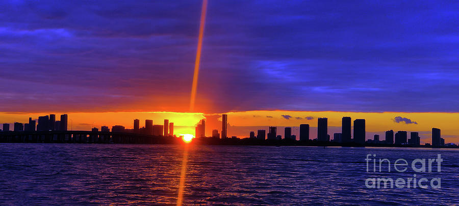 Sunset in Miami Florida USA - Study IV Photograph by Doc Braham