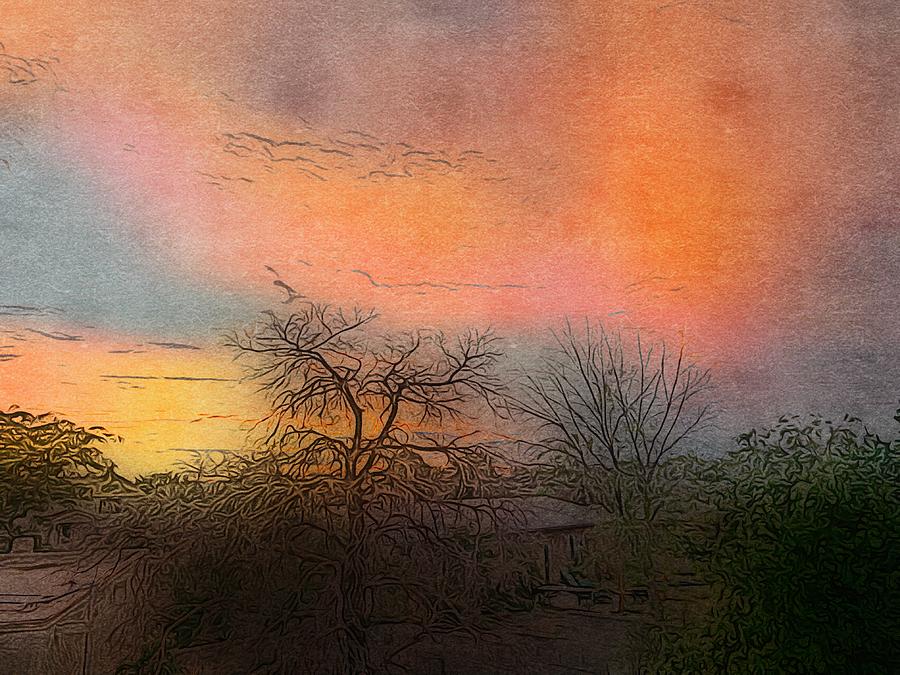 Sunset in New Mexico #1 Digital Art by Steve Glines