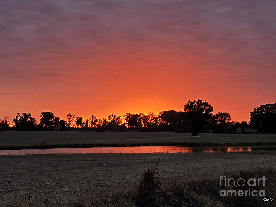 Sunset in November Photograph by Ann Pride - Fine Art America