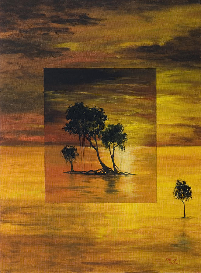 Sunset in Orange Painting by Darice Machel McGuire