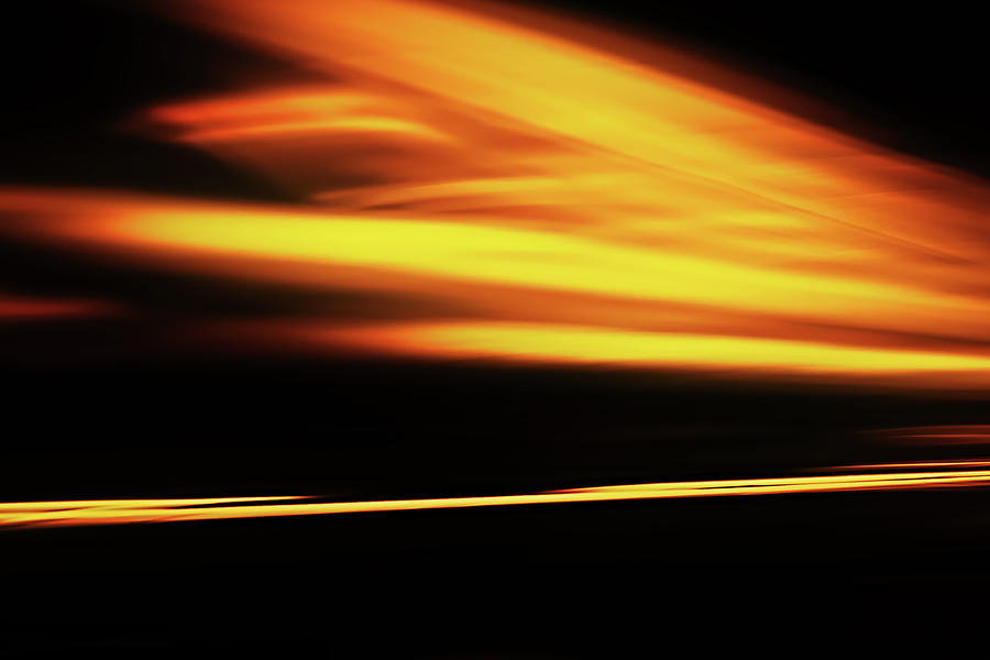 Sunset in Orange Photograph by Ursula Abresch