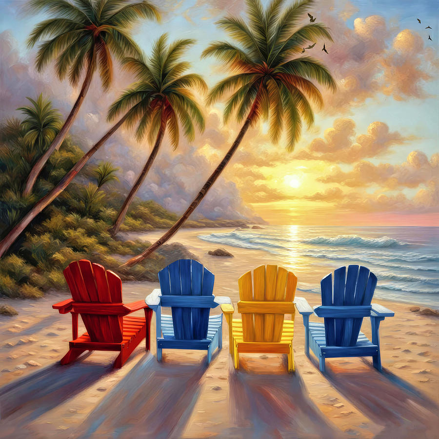 Sunset In Paradise Digital Art by Donna Kennedy